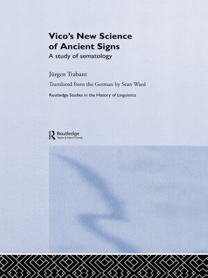 cover image of Vico's New Science of Ancient Signs